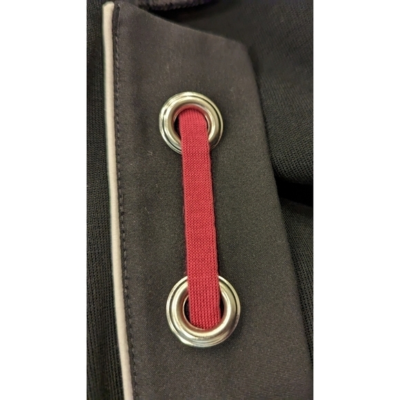 Ming Wang Black Open Cardigan Pink Ribbon Detail Size Medium - Picture 5 of 6